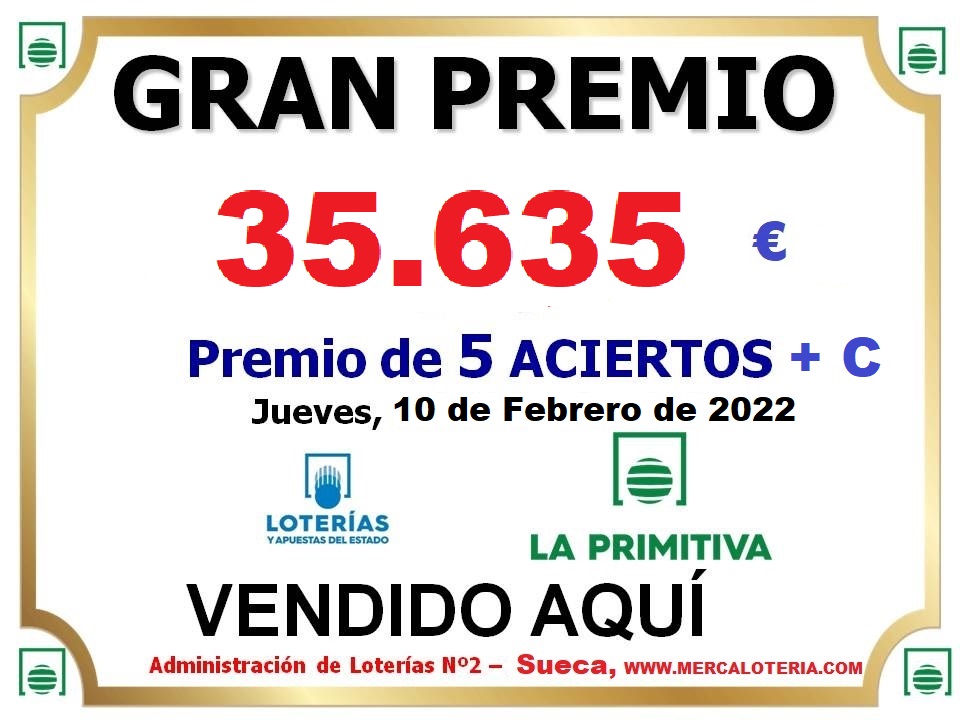 Mercalotería - GRAN PREMIO 3